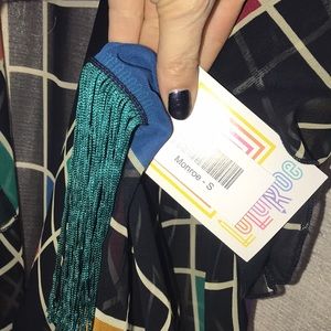 Small checkered Lularoe Monroe